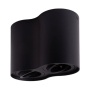 Oprawa natynkowa OHN-21C 2x35W 2xGU10 regulowana podwójna czarna Ecolight bok