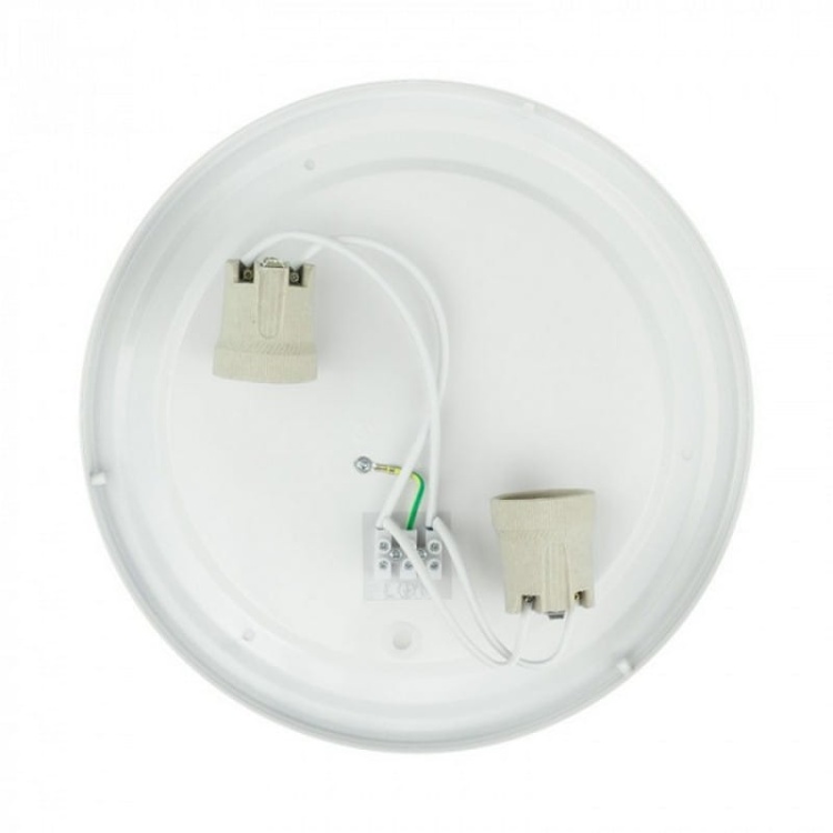 Plafoniera 2x40W E27 okrągła Ø305mm czarna IP20 Ecolight EC20444 gniazda