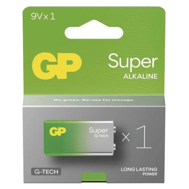 Bateria alkaiczna SUPER 9V-6LR61 GP opakowanie