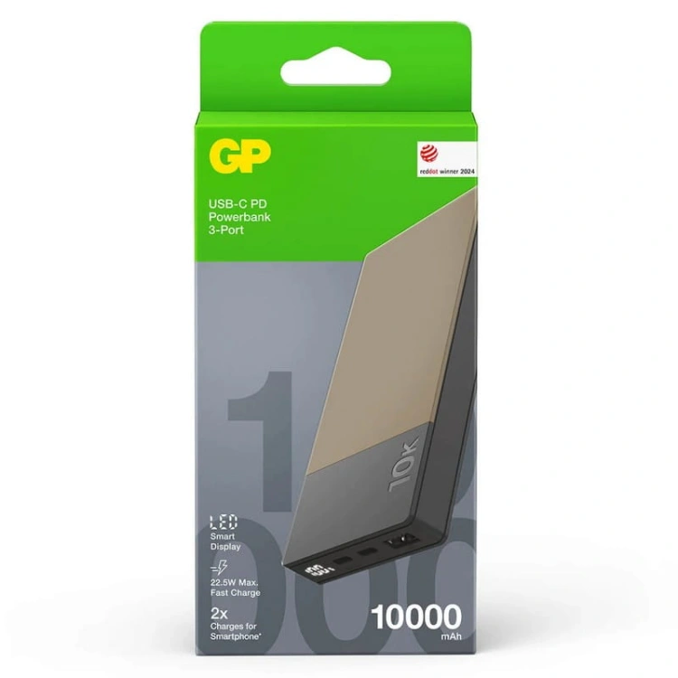 Powerbank M2+ 22,5W 10000mAh beżowy GP opakowanie