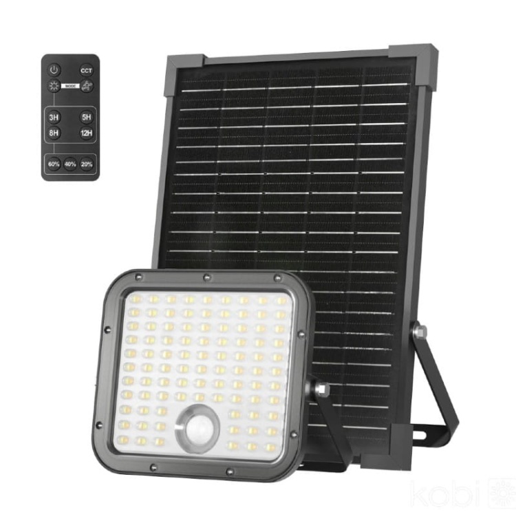 Naświetlacz solarny LED z panelem 30W 3000K/4000K 4800lm  SOLAR MHCS Kobi