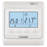 Programowalny termostat pokojowy do ogrzewania podłogowego przewodowy EMOS P5601UF front