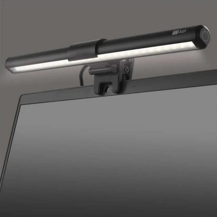 Lampka biurkowa LED MIA 5,6W CCT 150lm czarna IP20 EMOS aranżacja monitor