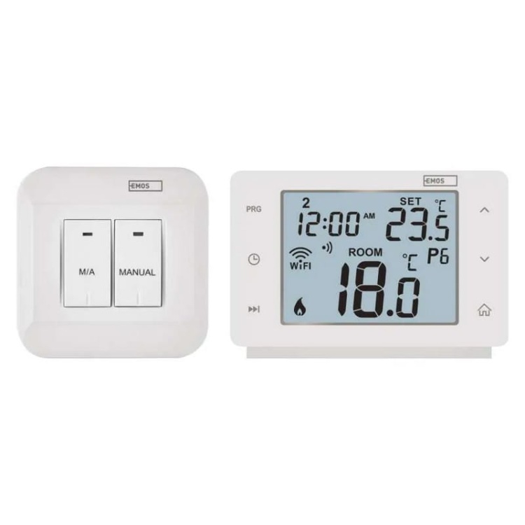 Inteligentny termostat pokojowy bezprzewodowy GoSmart z WiFi EMOS P56211 front