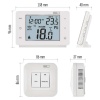 Inteligentny termostat pokojowy bezprzewodowy GoSmart z WiFi EMOS P56211 wymiary
