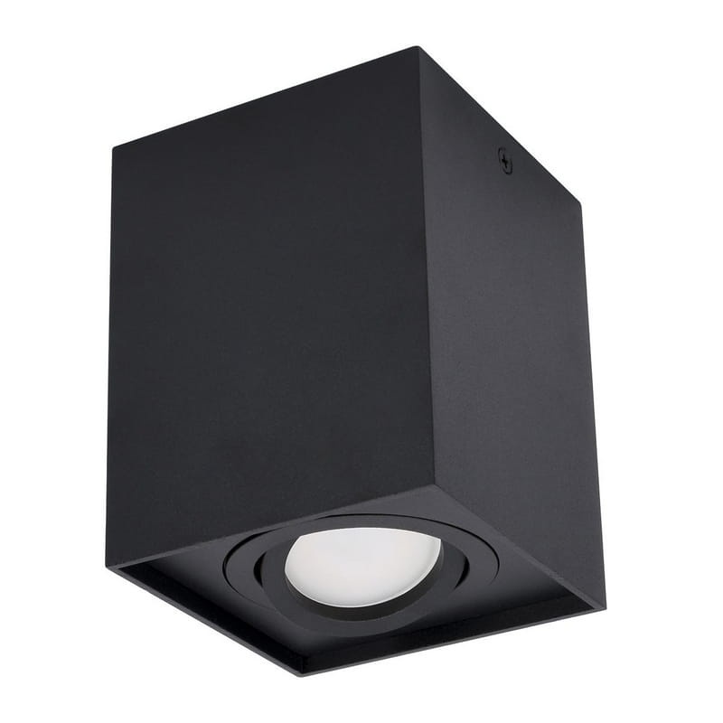 Oprawa natynkowa ORTAL 50W GU10 regulowana czarna kwadrat BEMKO