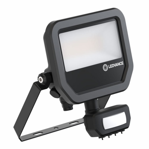 Naświetlacz LED FL20 SN P 17W/11W 4000K 2400lm/1600lm 2K4LM PS SY100 BK IP65 z czujnikiem LEDVANCE