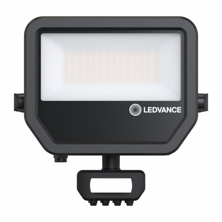 Naświetlacz LED FL50 SN P 41W/27W 4000K 6000lm/4000lm 6KLM PS SY100 BK IP65 z czujnikiem LEDVANCE front