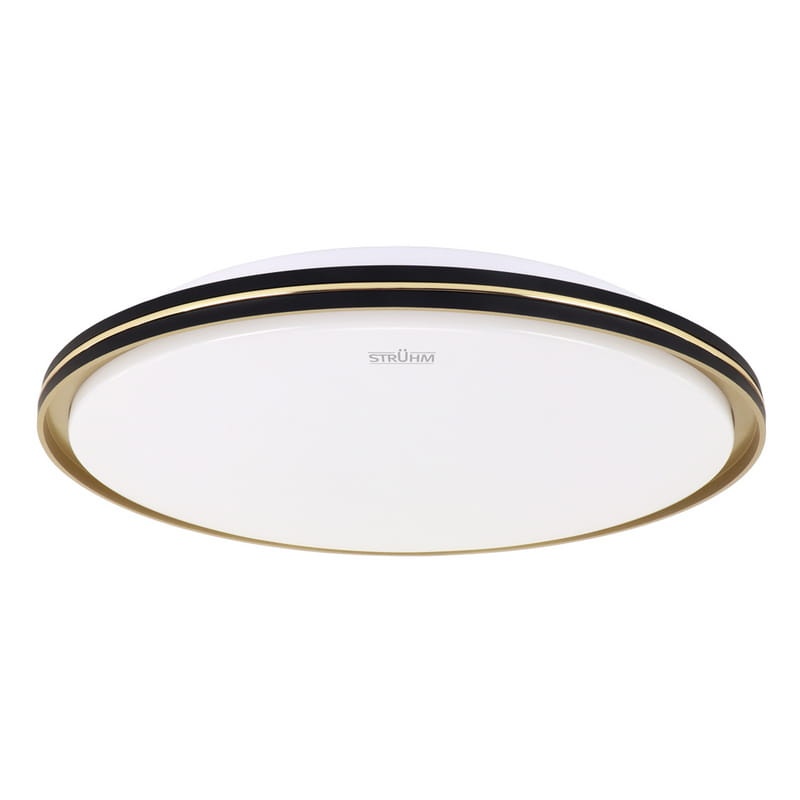 Plafoniera FIESTA LED C 24W 1380lm CCT okrągła Ø420mm czarno-złota IP20 STRÜHM