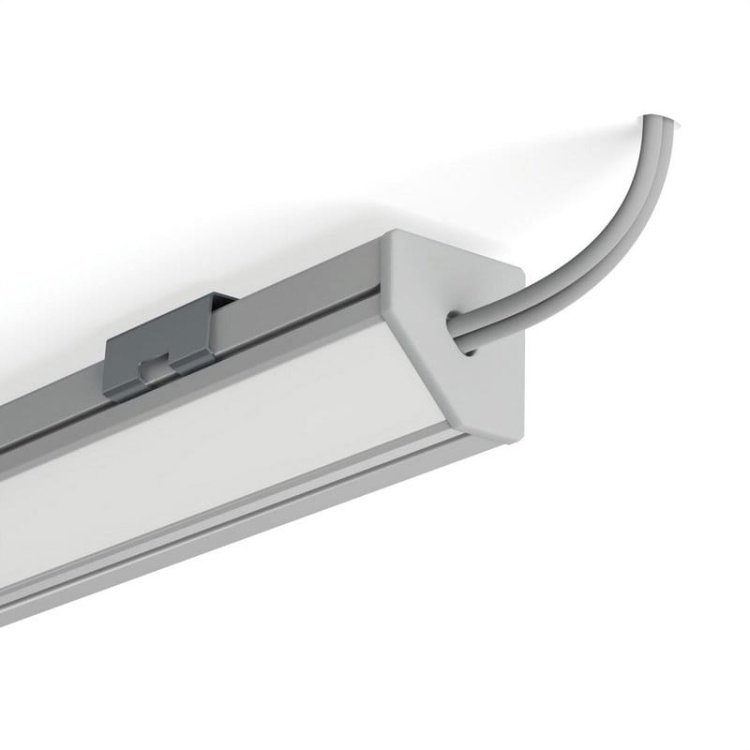 Zaślepka z otworem 45-PLUS-OTW C20007C02TW szara KLUŚ zastosowanie z profilem 45-PLUS