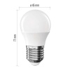 Żarówka LED E27 classic mini globe 6,5W (60 W) 806 lm biała ciepła 2700K EMOS