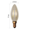 Żarówka LED Vintage świeczka / E14 / 2,5 W (20 W) / 225 lm / 225 lm / Ciepła biel