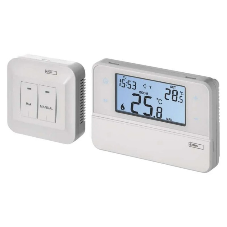 Programowalny termostat pokojowy bezprzewodowy z OpenTherm EMOS P5616OT zestaw