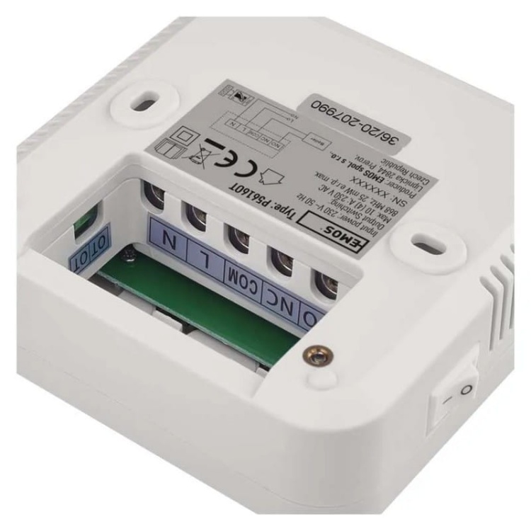 Programowalny termostat pokojowy bezprzewodowy z OpenTherm EMOS P5616OT zasilanie