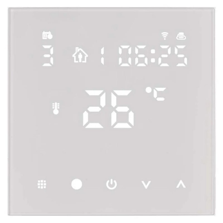 Inteligentny termostat pokojowy do ogrzewania podłogowego przewodowy GoSmart z WiFi EMOS P56201UF front