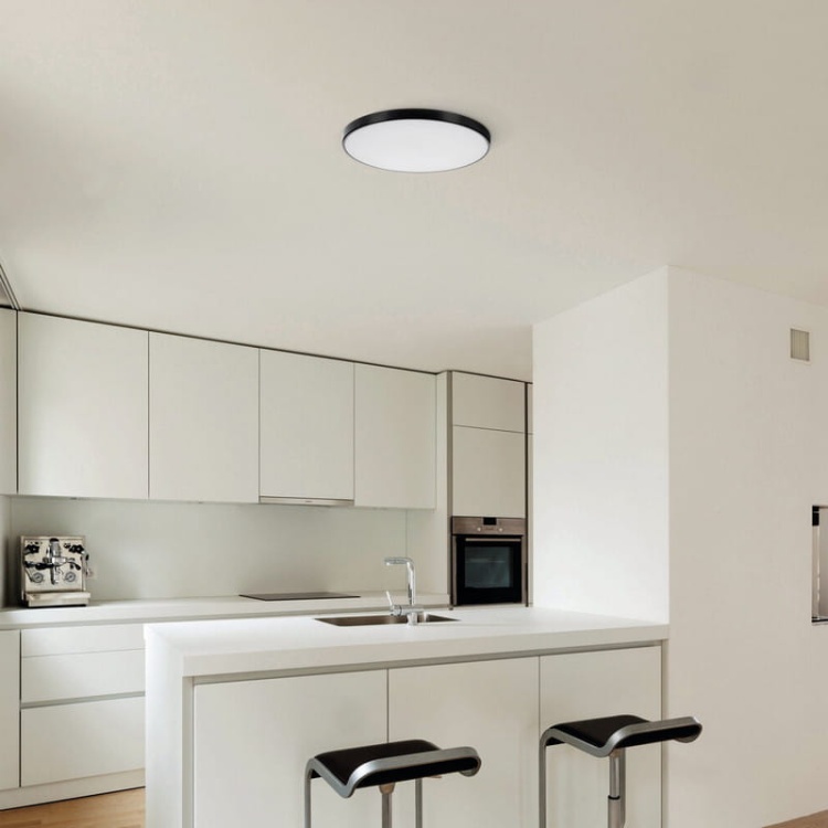 Plafoniera S PLAFON LED 20W CCT 2060 lm ściemnialna ∅390mm biała IP20 Kanlux 38611 aranżacja jadalni