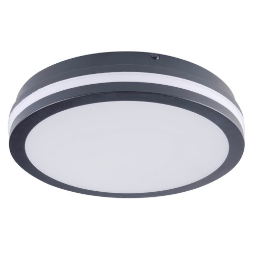 Plafoniera LED BENO CCT z czujnikiem ruchu 24-30W 3120lm ∅260mm IP65 grafitowa Kanlux 38784