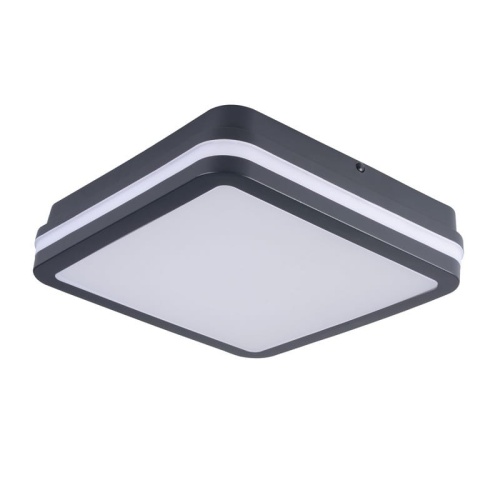 Plafoniera LED BENO CCT z czujnikiem ruchu 12-18W 1770lm 220mm IP65 grafitowa Kanlux 38788