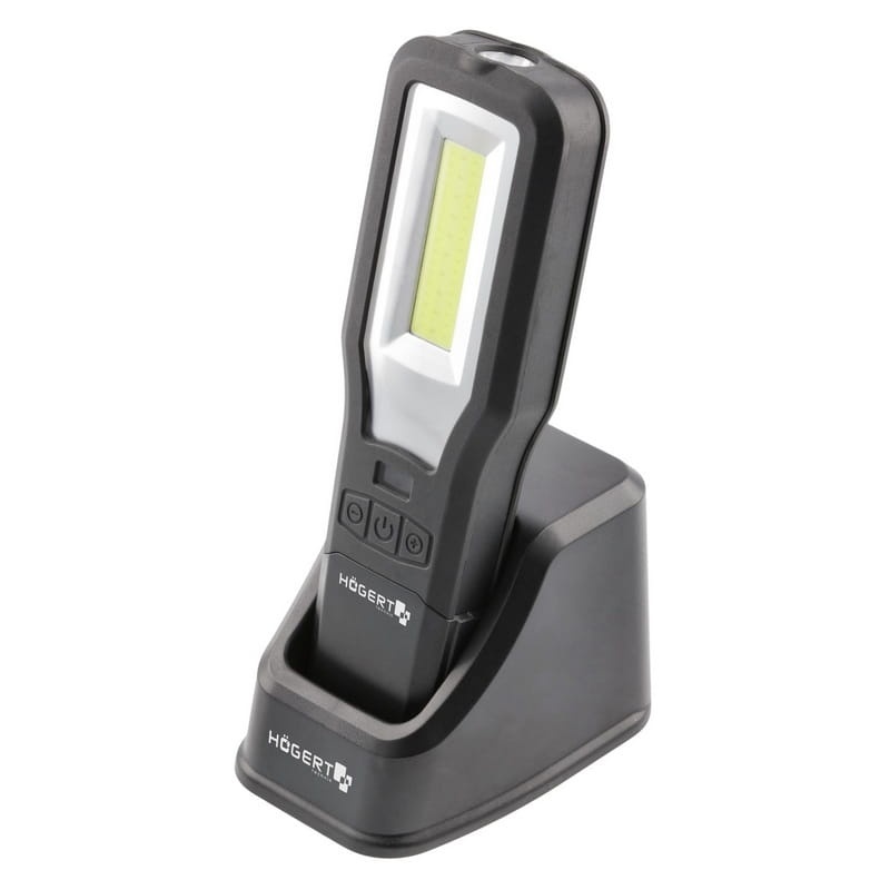 Lampa warsztatowa LED z wbudowanym akumulatorem 2000mAh 10W 550lm z bazą IP54 HT1E408 Högert
