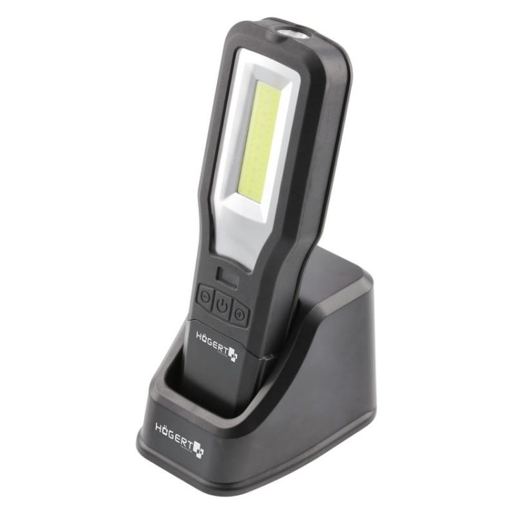 Lampa warsztatowa LED z wbudowanym akumulatorem 2000mAh 10W 550lm z bazą IP54 HT1E408 Högert