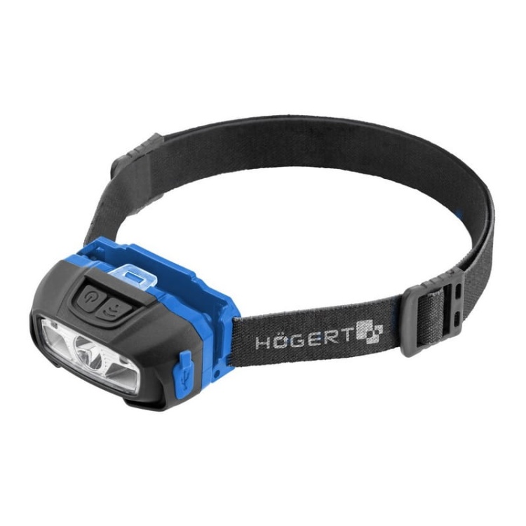 Lampa czołowa LED USB 6 funkcji z czujnikiem ruchu CREE 5W 220lm 5000K HT1E421 Högert