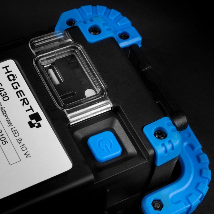 Reflektor akumulatorowy LED 3.7V 4400 mAh 1150lm HT1E430 Högert zbliżenie