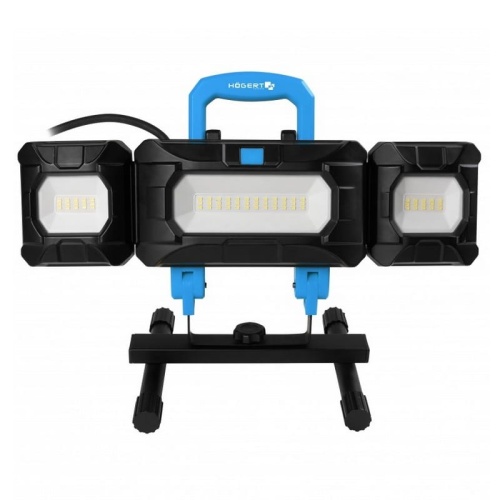 Naświetlacz z podstawą LED SMD 50W 5400lm 5000K IP54 IK08 HT1E456 Högert - rozłożny