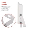 Naświetlacz LED EMOS SIMPO ZS2233W 30W 4000K 3000lm IP65 biały – prosty montaż natynkowy