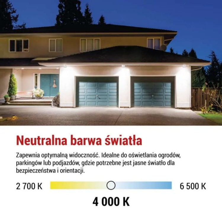 Naświetlacz LED EMOS SIMPO ZS2233W 30W 4000K 3000lm IP65 biały zastosowanie– montaż natynkowy