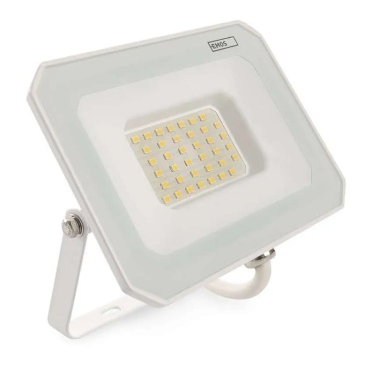 Naświetlacz LED EMOS SIMPO ZS2233W 30W 4000K 3000lm IP65 biały – montaż natynkowy