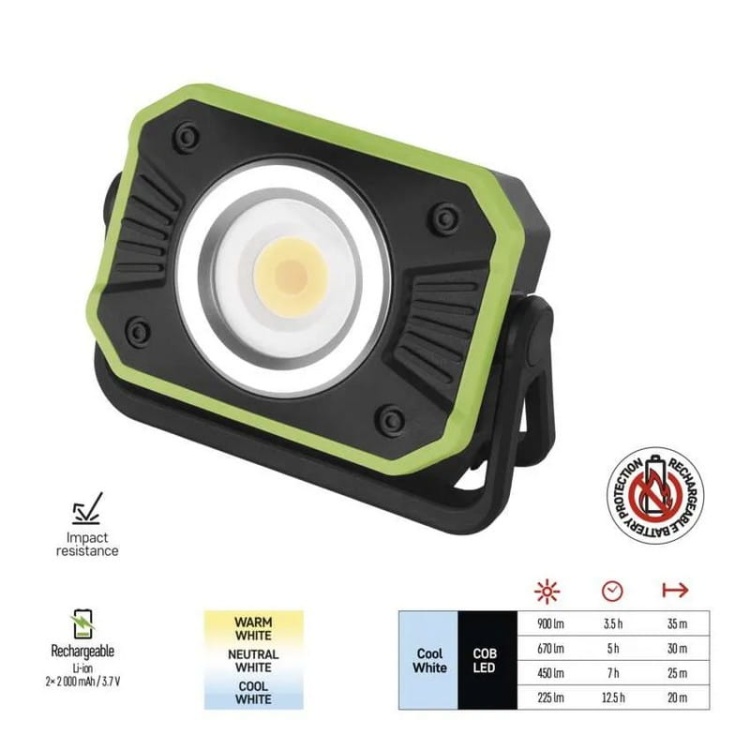 Naświetlacz COB LED 3.7V 4400 mAh 900lm 2700-6500K P4542 Emos info