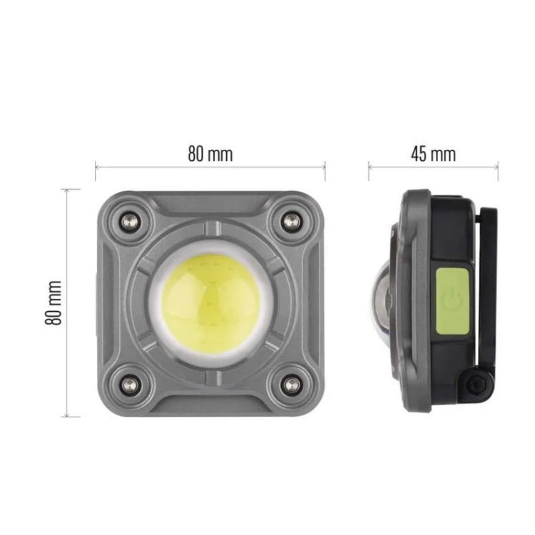 Naświetlacz COB LED 3.7V 2000 mAh 1200lm IP44 P4543 Emos wymiary