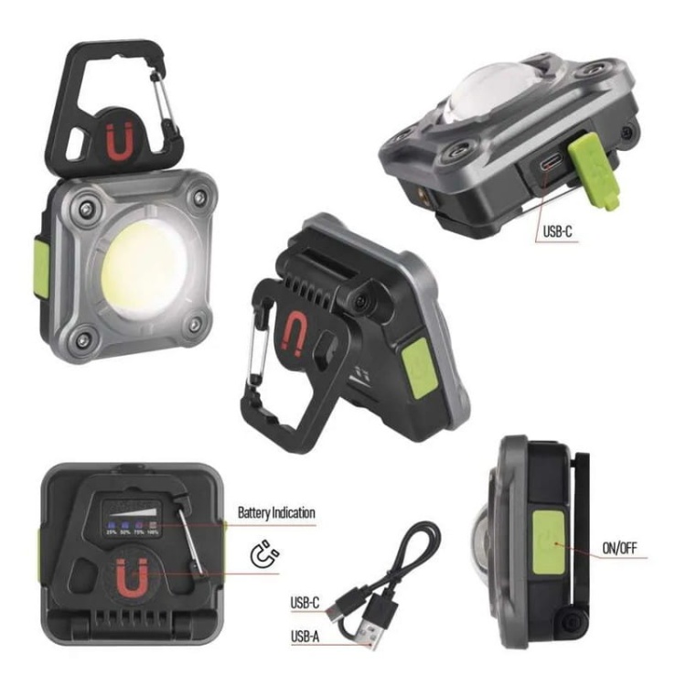 Naświetlacz COB LED 3.7V 2000 mAh 1200lm IP44 P4543 Emos info