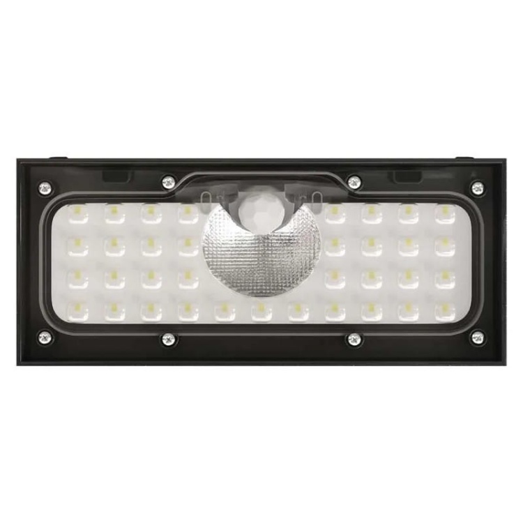 Oprawa LED Garden BRIXO solarna z PIR 4000K 900lm czarna IP65 Emos
