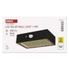 Oprawa LED Garden BRIXO solarna z PIR 4000K 350lm czarna IP65 Emos