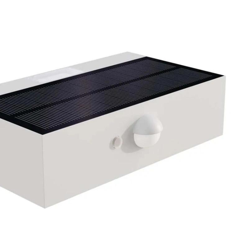 Oprawa LED Garden BRIXO solarna z PIR 4000K 350lm biała IP65 Emos