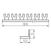 Szyna łączeniowa widełkowa KBBU-1x56 Ideal 24212 wymiary