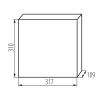 Rozdzielnica podtynkowa KDB-F24P 63A IP30 Ideal 23623 wymiary