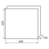 Rozdzielnica podtynkowa KDB-F08T 63A IP30 Ideal 23617 wymiary