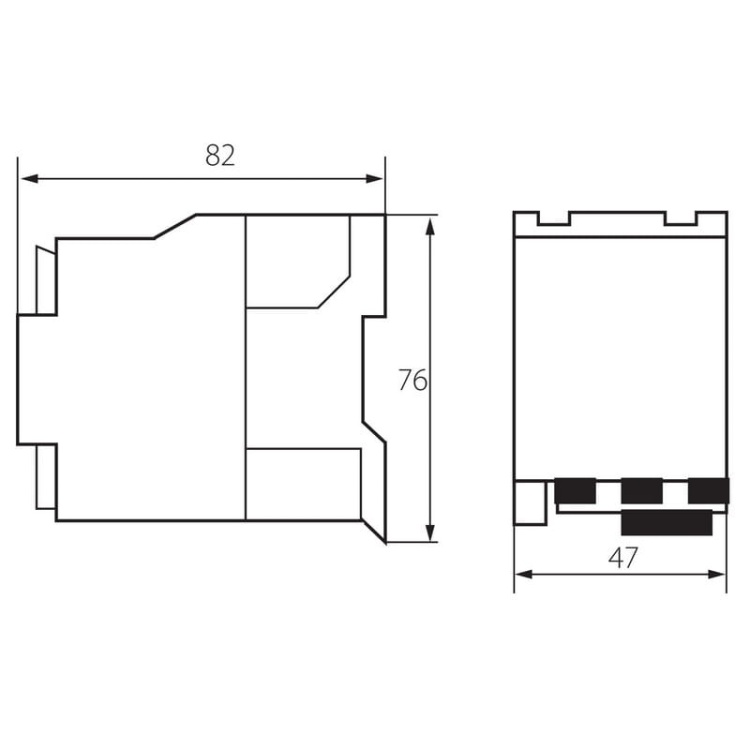 Stycznik mocy KCP-18-230 Ideal 24104 wymiary