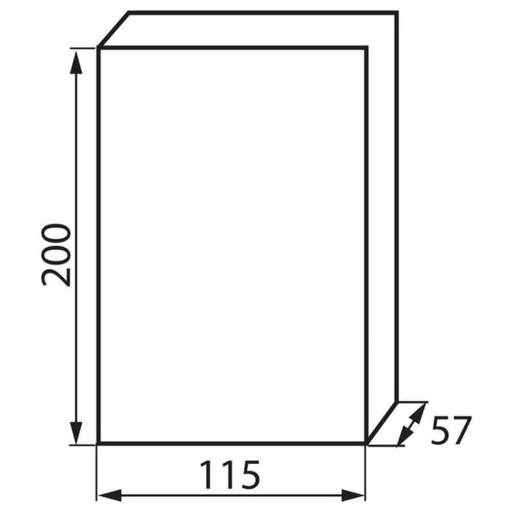 Rozdzielnica podtynkowa DB104F 1X4P/FMD 50A IP40 Ideal 3840 wymiary