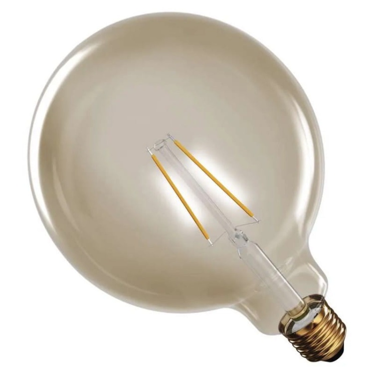 Żarówka LED Vintage G125 E27 4.5W=40W 420lm ciepła biel 2200K EMOS zbliżenie