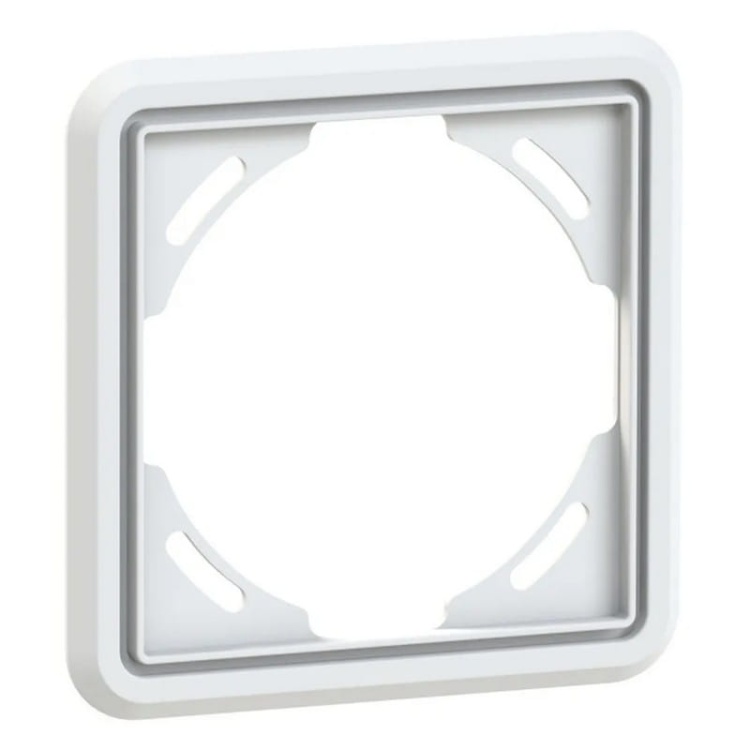 Ramka pojedyncza z uszczelką biała 9021 PCE