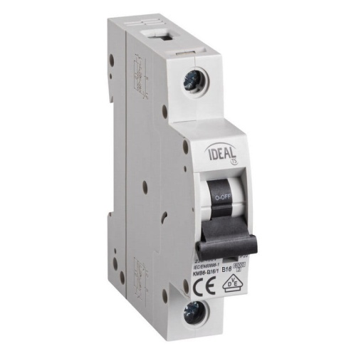 Wyłącznik z zabezpieczeniem nadmiarowoprądowym KMB6-B16/1 16A Ideal 23140