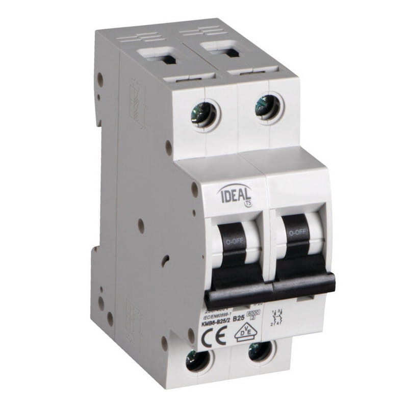 Wyłącznik z zabezpieczeniem nadmiarowoprądowym KMB6-B25/2 25A Ideal 32578