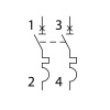 Wyłącznik z zabezpieczeniem nadmiarowoprądowym KMB6-B25/2 25A Ideal 32578 schemat