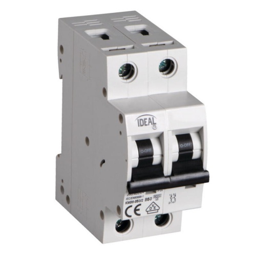 Wyłącznik z zabezpieczeniem nadmiarowoprądowym KMB6-B50/2 50A Ideal 32581