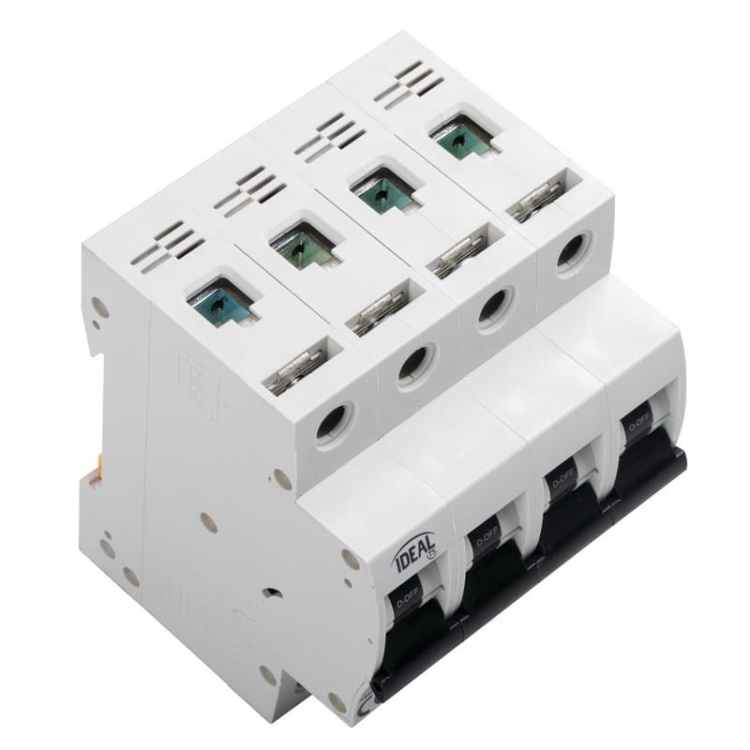 Wyłącznik z zabezpieczeniem nadmiarowoprądowym KMB6-B16/4 16A Ideal 32594 z góry