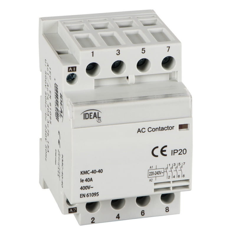 Stycznik modułowy, sterowanie 230V KMC-40-40 Ideal 23254