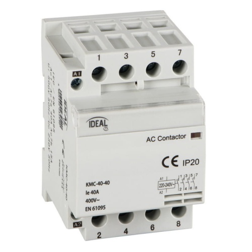 Stycznik modułowy, sterowanie 230V KMC-40-40 Ideal 23254